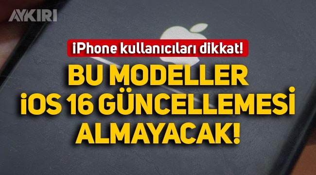 iPhone kullanıcıları dikkat: Bu modeller iOS 16 güncellemesi almayacak! – Teknoloji – Ulusal24.com